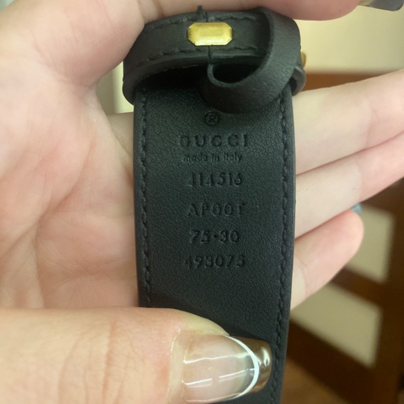 Gucci Leather Belt with Double G Buckle